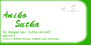 aniko sutka business card